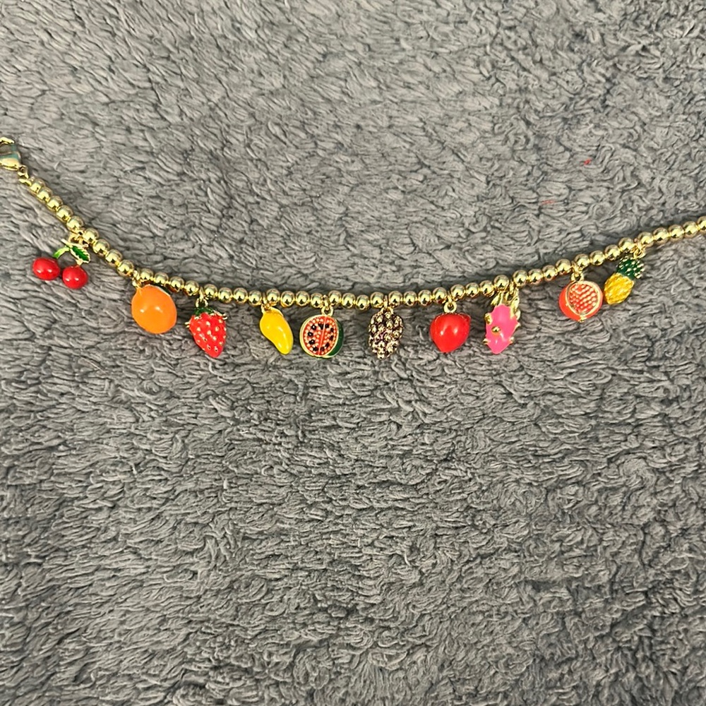 Colorful Fruit Charm Bracelet